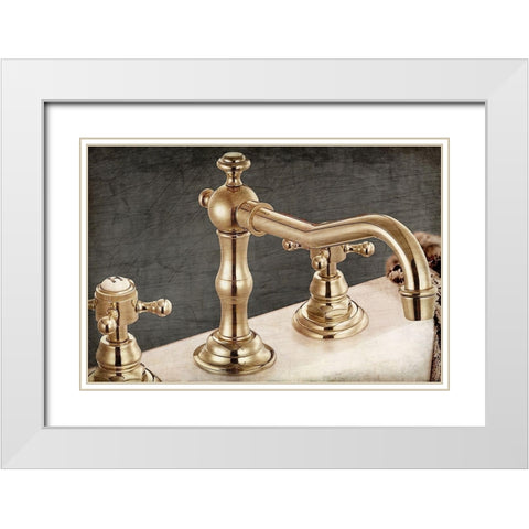 Sink White Modern Wood Framed Art Print with Double Matting by Kimberly, Allen