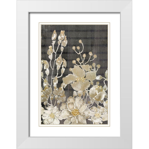 Golden Fields 2 White Modern Wood Framed Art Print with Double Matting by Kimberly, Allen