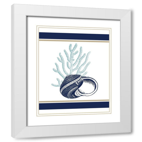 The Sea 2 White Modern Wood Framed Art Print with Double Matting by Kimberly, Allen