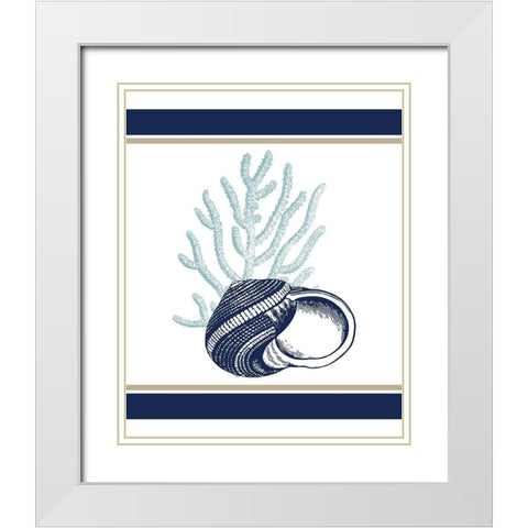 The Sea 2 White Modern Wood Framed Art Print with Double Matting by Kimberly, Allen