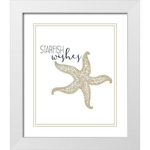 The Sea 5 White Modern Wood Framed Art Print with Double Matting by Kimberly, Allen