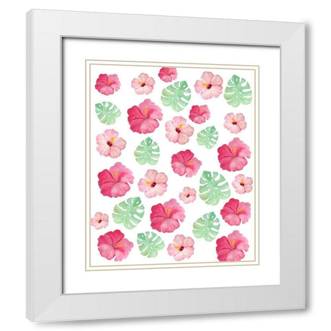 Homemade Pink 6 White Modern Wood Framed Art Print with Double Matting by Kimberly, Allen