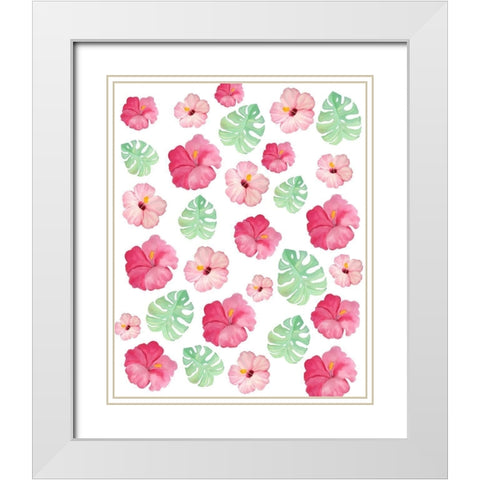 Homemade Pink 6 White Modern Wood Framed Art Print with Double Matting by Kimberly, Allen