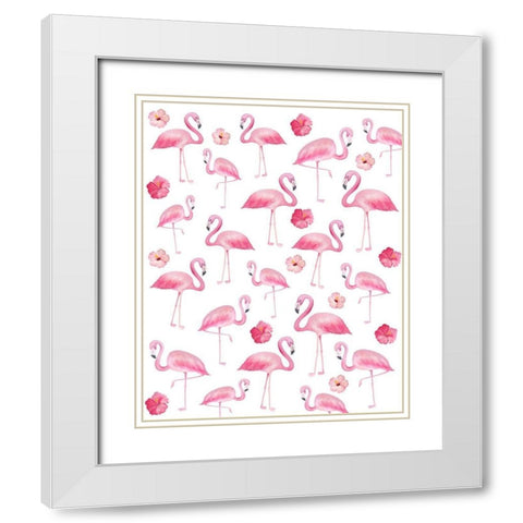 Homemade Pink 4 White Modern Wood Framed Art Print with Double Matting by Kimberly, Allen