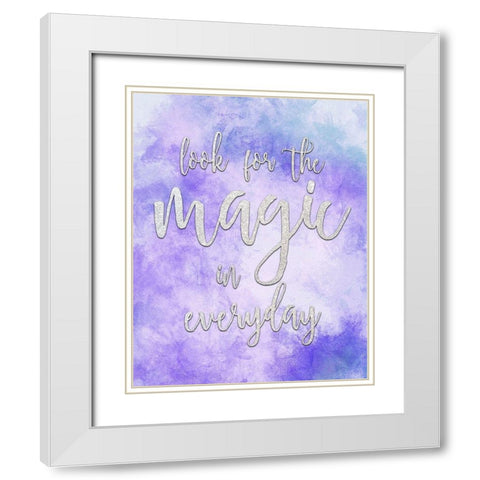Look for the Magic White Modern Wood Framed Art Print with Double Matting by Kimberly, Allen
