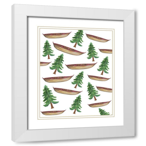 Exploring 4 White Modern Wood Framed Art Print with Double Matting by Kimberly, Allen