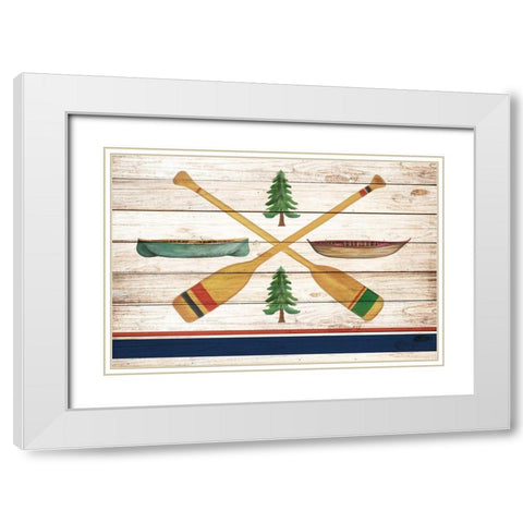 Exploring 7 White Modern Wood Framed Art Print with Double Matting by Allen, Kimberly