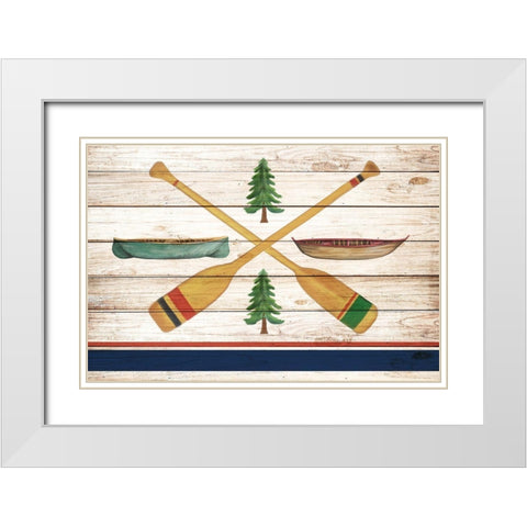 Exploring 7 White Modern Wood Framed Art Print with Double Matting by Allen, Kimberly