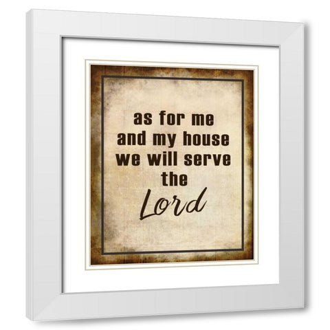 As for Me White Modern Wood Framed Art Print with Double Matting by Allen, Kimberly