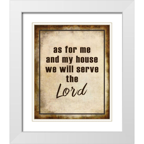 As for Me White Modern Wood Framed Art Print with Double Matting by Allen, Kimberly