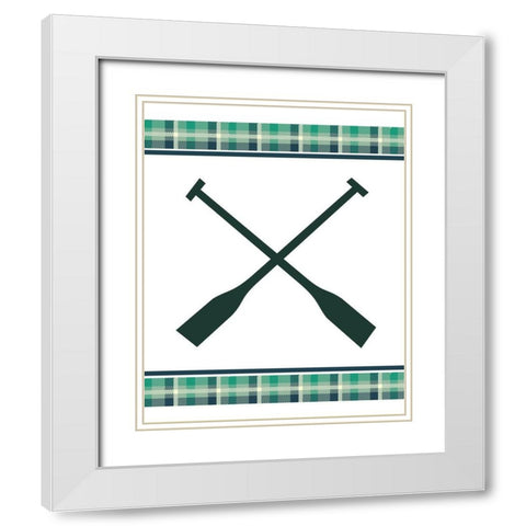 Woodland Retreat 2 White Modern Wood Framed Art Print with Double Matting by Kimberly, Allen