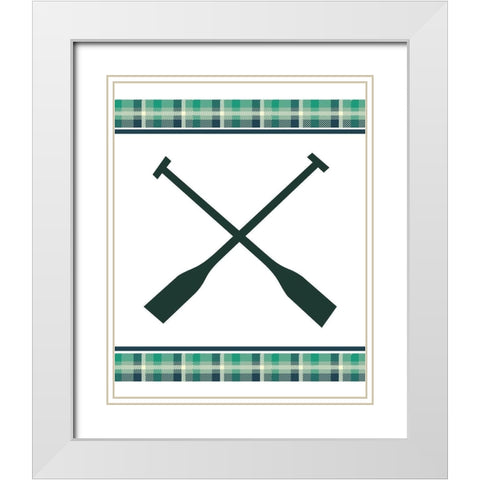 Woodland Retreat 2 White Modern Wood Framed Art Print with Double Matting by Kimberly, Allen