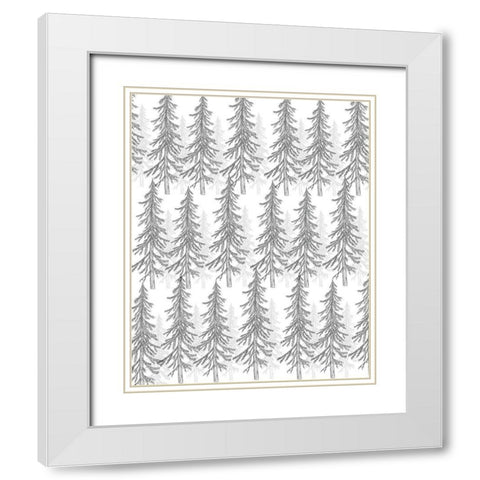 Woodland Retreat 6 White Modern Wood Framed Art Print with Double Matting by Kimberly, Allen