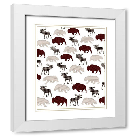 Sweet Cabin 3 White Modern Wood Framed Art Print with Double Matting by Kimberly, Allen