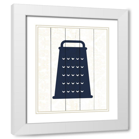 In the Kitchen 3 White Modern Wood Framed Art Print with Double Matting by Kimberly, Allen