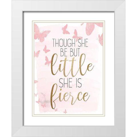 But Little Gold White Modern Wood Framed Art Print with Double Matting by Allen, Kimberly