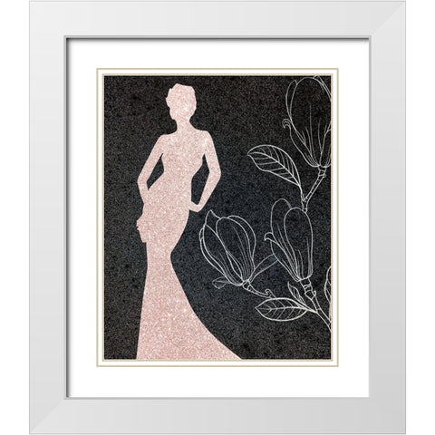 XO XO 3 White Modern Wood Framed Art Print with Double Matting by Kimberly, Allen