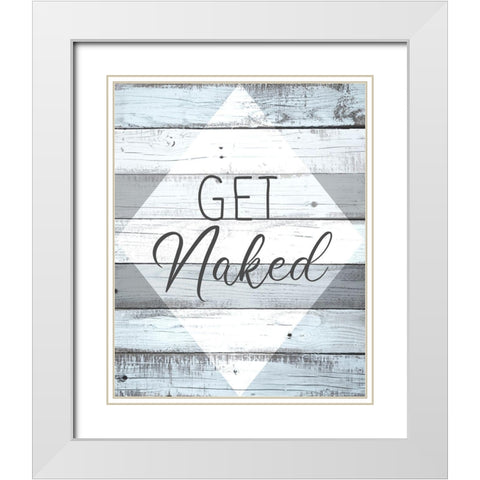 Get Naked White Modern Wood Framed Art Print with Double Matting by Kimberly, Allen