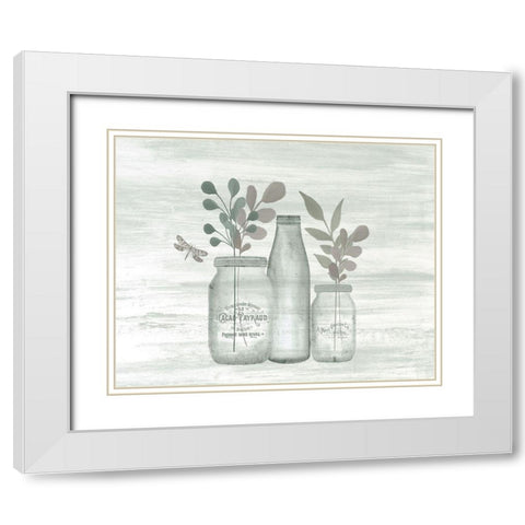 Wildflower Hope 1 White Modern Wood Framed Art Print with Double Matting by Kimberly, Allen