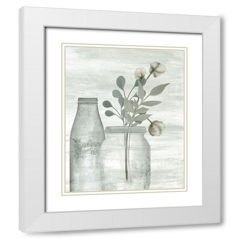 Wildflower Hope 3 White Modern Wood Framed Art Print with Double Matting by Kimberly, Allen