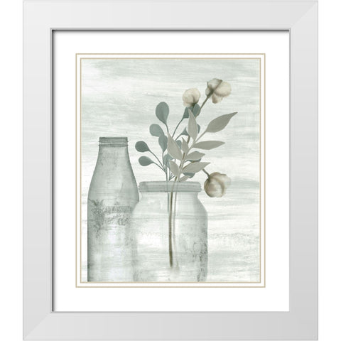 Wildflower Hope 3 White Modern Wood Framed Art Print with Double Matting by Kimberly, Allen