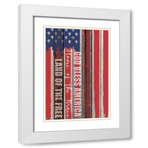 God Home Free White Modern Wood Framed Art Print with Double Matting by Kimberly, Allen