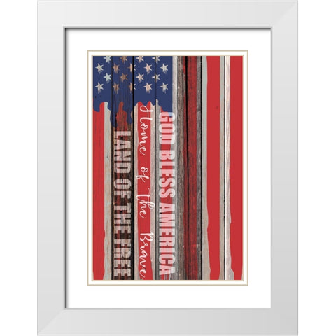 God Home Free White Modern Wood Framed Art Print with Double Matting by Kimberly, Allen