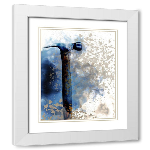 Smoke Tools 1 White Modern Wood Framed Art Print with Double Matting by Kimberly, Allen
