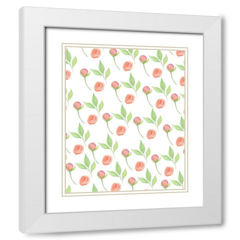 Bless 3 White Modern Wood Framed Art Print with Double Matting by Kimberly, Allen