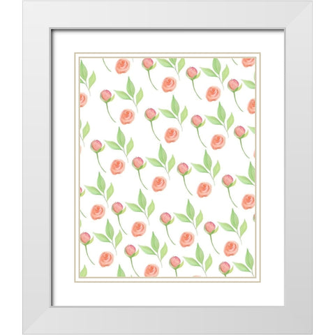 Bless 3 White Modern Wood Framed Art Print with Double Matting by Kimberly, Allen