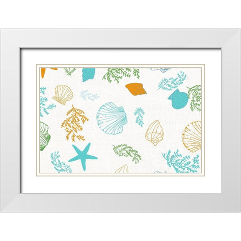 Camping Adventure B White Modern Wood Framed Art Print with Double Matting by Kimberly, Allen