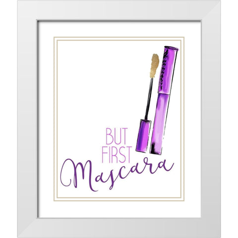 Confidence 3 White Modern Wood Framed Art Print with Double Matting by Allen, Kimberly