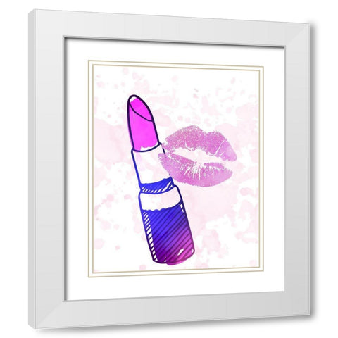 Gorgeous 1 White Modern Wood Framed Art Print with Double Matting by Allen, Kimberly