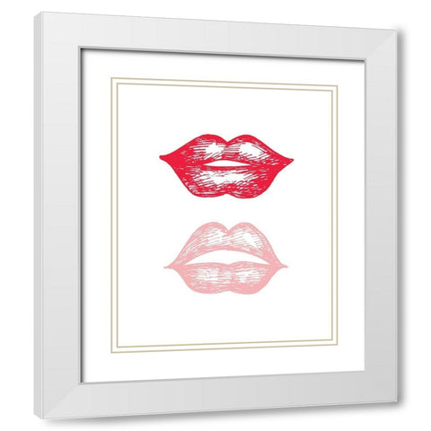 Inner Beauty 1 White Modern Wood Framed Art Print with Double Matting by Allen, Kimberly