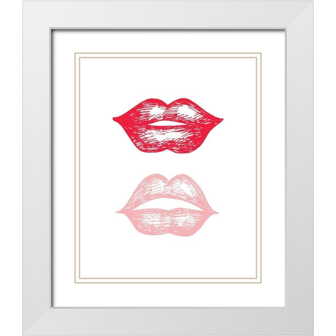Inner Beauty 1 White Modern Wood Framed Art Print with Double Matting by Allen, Kimberly