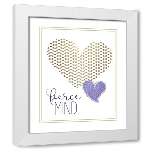 Kind Heart 2 White Modern Wood Framed Art Print with Double Matting by Allen, Kimberly