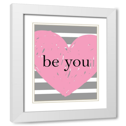 Love Home 2 White Modern Wood Framed Art Print with Double Matting by Allen, Kimberly