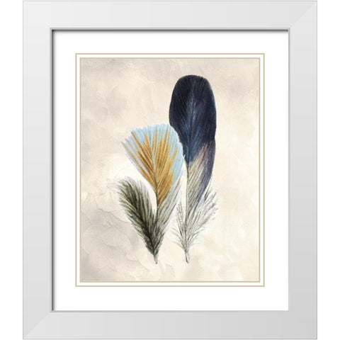Two of a Kind 1 White Modern Wood Framed Art Print with Double Matting by Allen, Kimberly