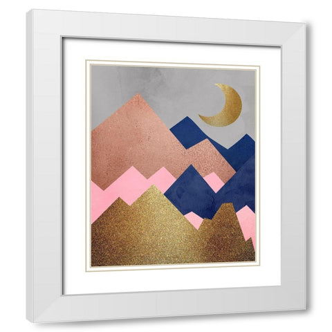 Mountain Range 2 White Modern Wood Framed Art Print with Double Matting by Allen, Kimberly