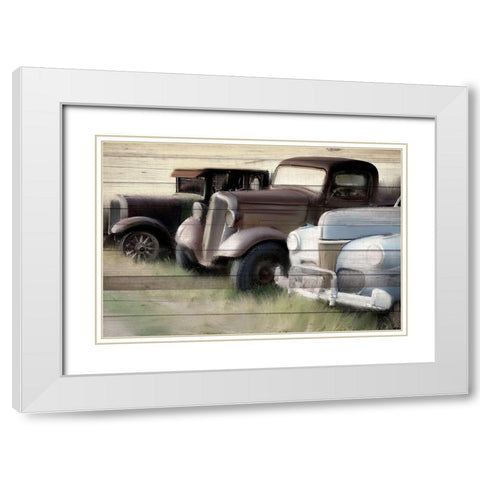 Old Timers White Modern Wood Framed Art Print with Double Matting by Allen, Kimberly