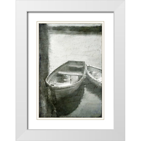 On the Water White Modern Wood Framed Art Print with Double Matting by Allen, Kimberly