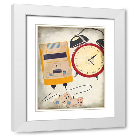 Retro 3 White Modern Wood Framed Art Print with Double Matting by Allen, Kimberly