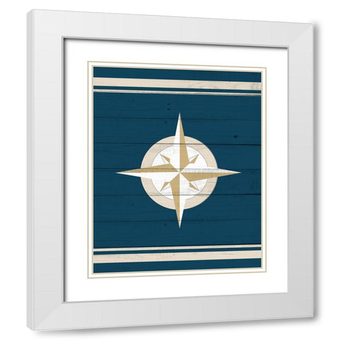 Set Sail 3 White Modern Wood Framed Art Print with Double Matting by Allen, Kimberly