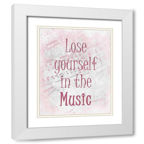 Lose Yourself A White Modern Wood Framed Art Print with Double Matting by Allen, Kimberly