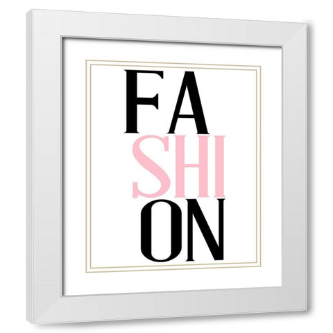 Couture 3 White Modern Wood Framed Art Print with Double Matting by Allen, Kimberly