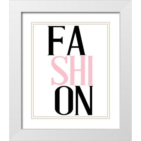 Couture 3 White Modern Wood Framed Art Print with Double Matting by Allen, Kimberly