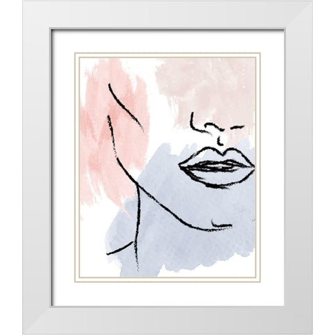 Focus 2 White Modern Wood Framed Art Print with Double Matting by Allen, Kimberly