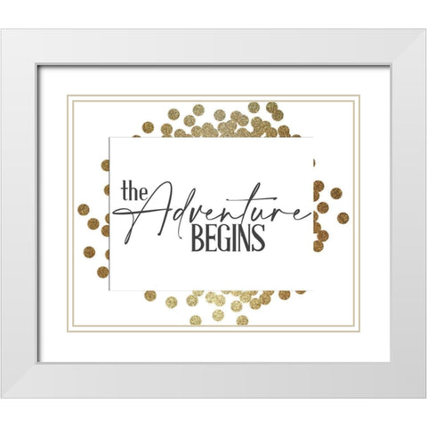 The Adventure White Modern Wood Framed Art Print with Double Matting by Allen, Kimberly