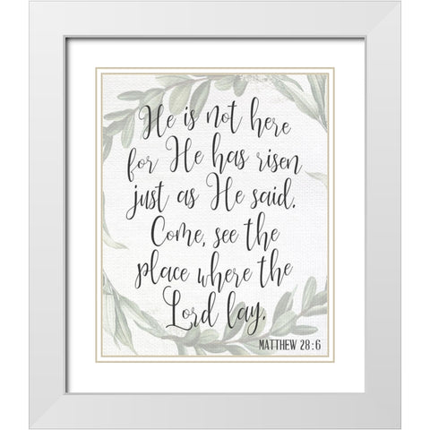 Come See White Modern Wood Framed Art Print with Double Matting by Allen, Kimberly