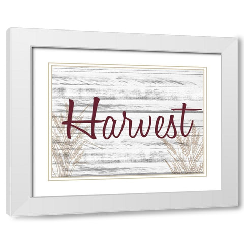 Harvest 2 White Modern Wood Framed Art Print with Double Matting by Allen, Kimberly